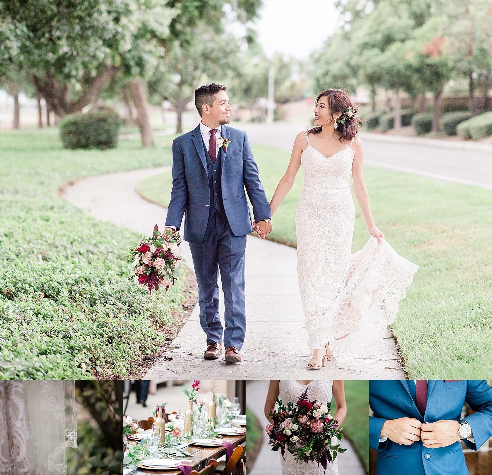 A sweet backyard wedding in Chino, California